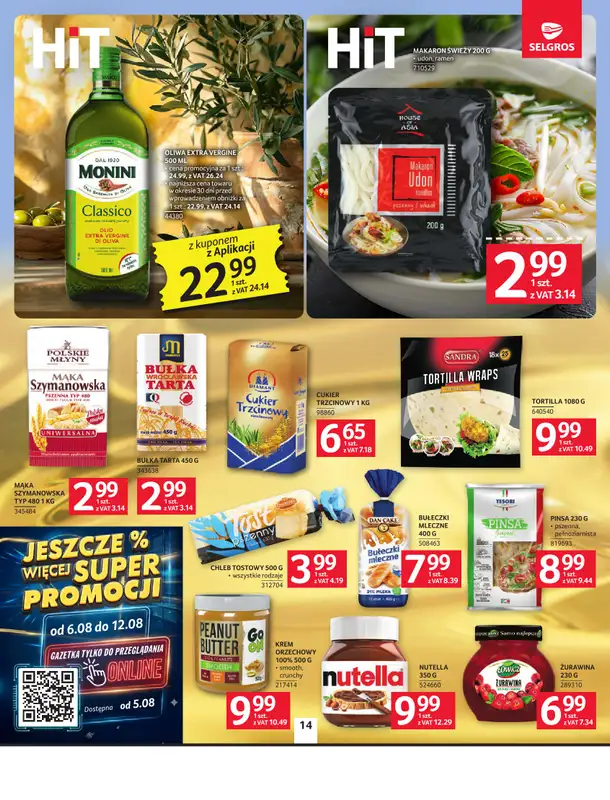 Selgros - gazetka promocyjna Oferta spożywcza od czwartku 30.07 do środy 12.08 - strona 14