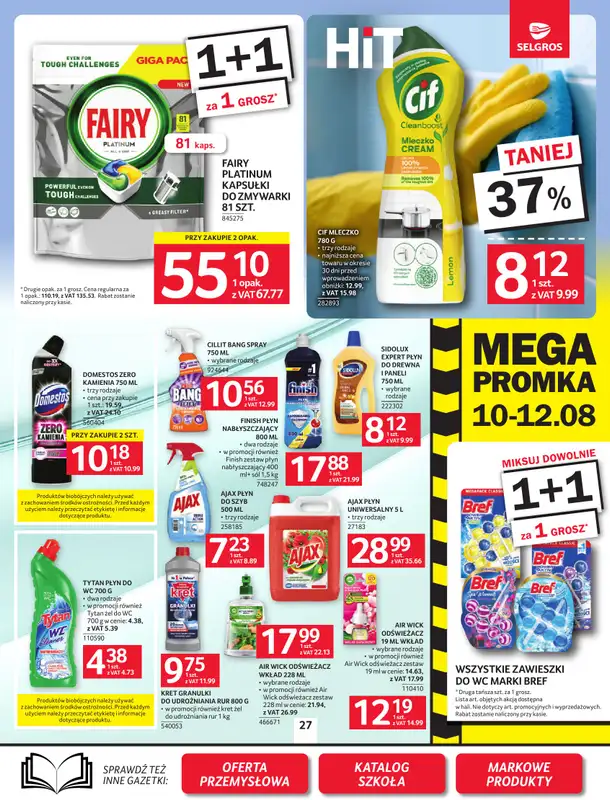 Selgros - gazetka promocyjna Oferta spożywcza od czwartku 30.07 do środy 12.08 - strona 27