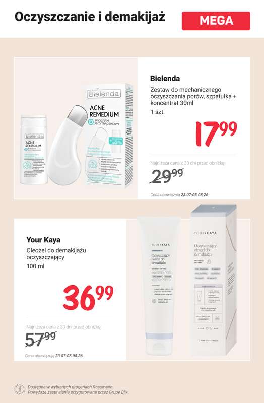 Rossmann - gazetka promocyjna MEGA promocje na pielęgnację! od poniedziałku 27.07 do środy 05.08 - strona 4
