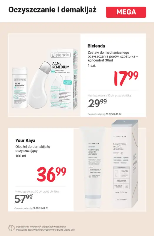Rossmann - gazetka promocyjna MEGA promocje na pielęgnację! od poniedziałku 27.07 do środy 05.08 - strona 4