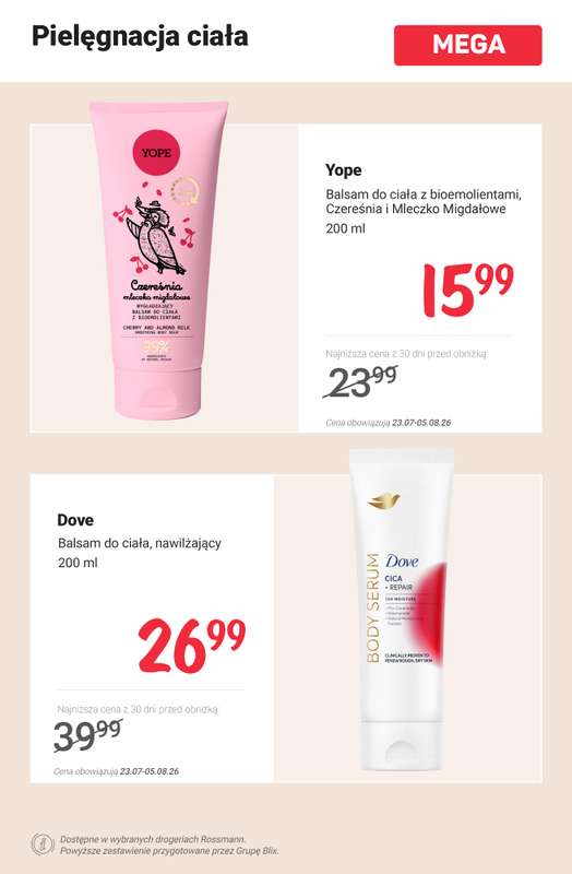 Rossmann - gazetka promocyjna MEGA promocje na pielęgnację! od poniedziałku 27.07 do środy 05.08 - strona 6