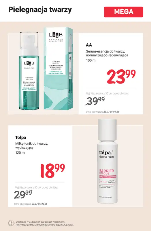 Rossmann - gazetka promocyjna MEGA promocje na pielęgnację! od poniedziałku 27.07 do środy 05.08 - strona 11