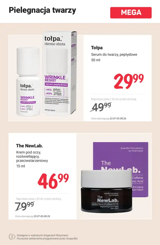 Rossmann - gazetka promocyjna MEGA promocje na pielęgnację! od poniedziałku 27.07 do środy 05.08 - strona 2