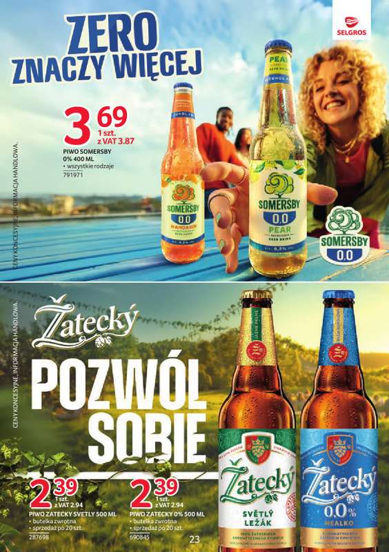 Selgros - gazetka promocyjna Markowe Produkty od czwartku 30.07 do środy 12.08 - strona 23