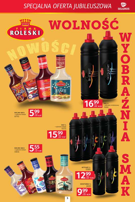 Selgros - gazetka promocyjna Specjalna oferta jubileuszowa od czwartku 30.07 do środy 12.08 - strona 5
