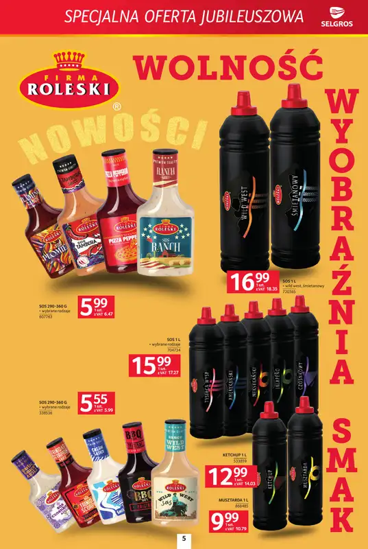 Selgros - gazetka promocyjna Specjalna oferta jubileuszowa od czwartku 30.07 do środy 12.08 - strona 5