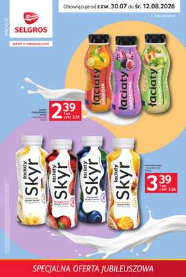 Selgros - gazetka promocyjna Specjalna oferta jubileuszowa od czwartku 30.07 do środy 12.08