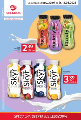 Selgros - gazetka promocyjna Specjalna oferta jubileuszowa od czwartku 30.07 do środy 12.08