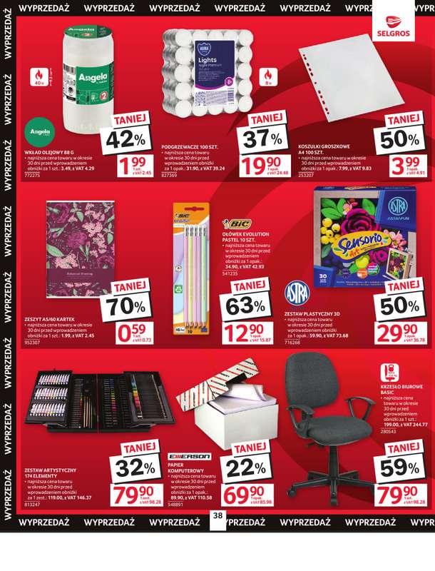 Selgros - gazetka promocyjna Oferta przemysłowa od czwartku 30.07 do środy 12.08 - strona 40