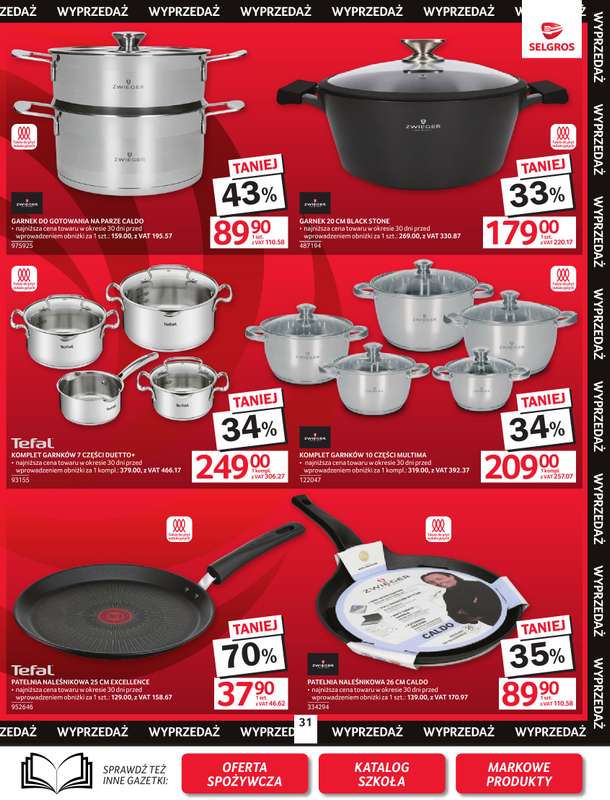 Selgros - gazetka promocyjna Oferta przemysłowa od czwartku 30.07 do środy 12.08 - strona 33