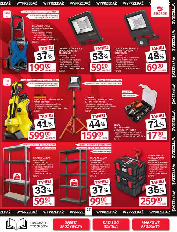 Selgros - gazetka promocyjna Oferta przemysłowa od czwartku 30.07 do środy 12.08 - strona 29