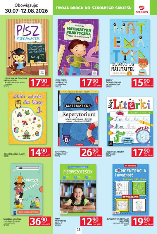 Selgros - gazetka promocyjna Katalog Szkoła od czwartku 30.07 do środy 12.08 - strona 25