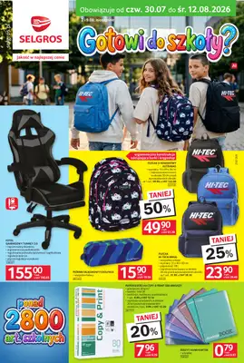 Selgros - gazetka promocyjna Katalog Szkoła od czwartku 30.07 do środy 12.08