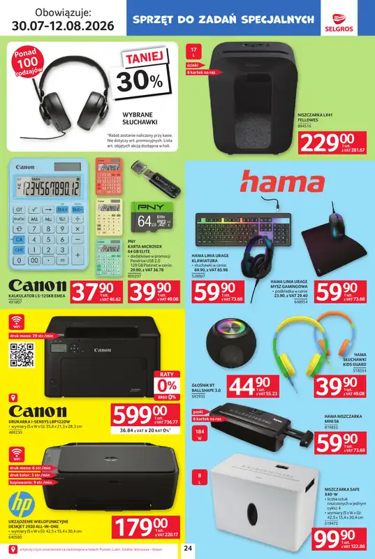 Selgros - gazetka promocyjna Katalog Szkoła od czwartku 30.07 do środy 12.08 - strona 24