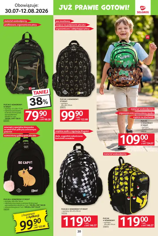 Selgros - gazetka promocyjna Katalog Szkoła od czwartku 30.07 do środy 12.08 - strona 20