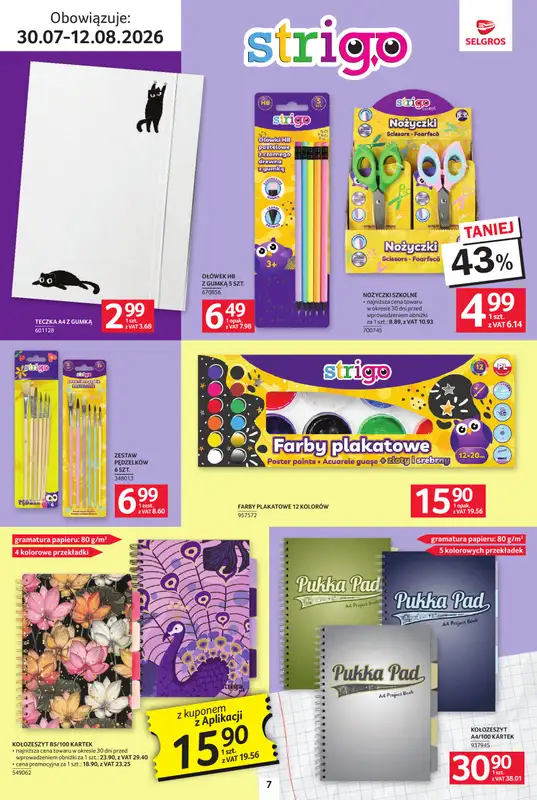Selgros - gazetka promocyjna Katalog Szkoła od czwartku 30.07 do środy 12.08 - strona 7