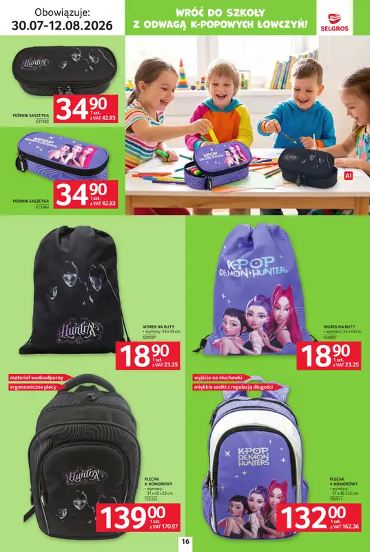 Selgros - gazetka promocyjna Katalog Szkoła od czwartku 30.07 do środy 12.08 - strona 16