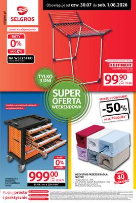 Selgros - gazetka promocyjna Oferta weekendowa od czwartku 30.07 do soboty 01.08