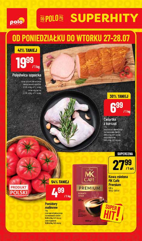POLOmarket - gazetka promocyjna Super hity od poniedziałku 27.07 do wtorku 28.07
