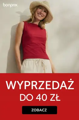 bonprix - gazetka promocyjna Wyprzedaż do 40 zł od poniedziałku 27.07 do niedzieli 02.08