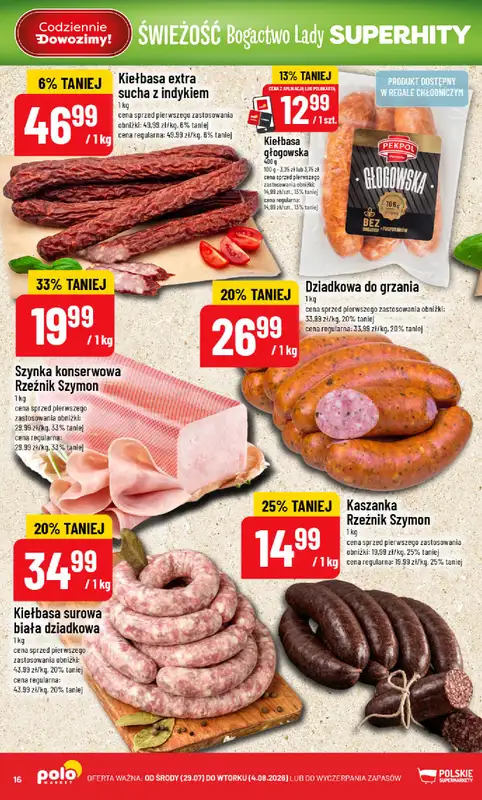 POLOmarket - gazetka promocyjna Gazetka od środy 29.07 do wtorku 04.08 - strona 16