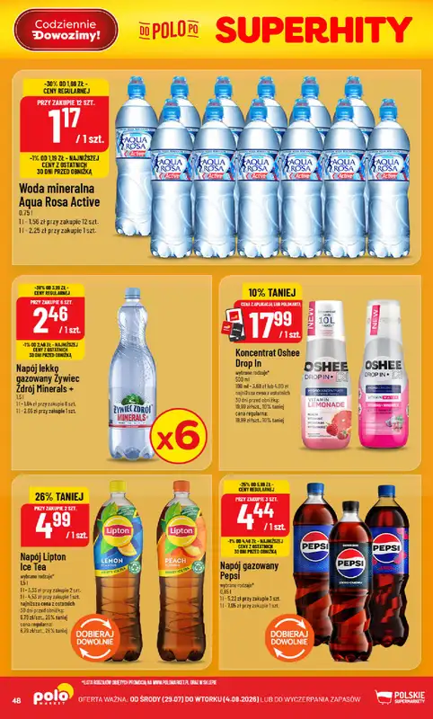 POLOmarket - gazetka promocyjna Gazetka od środy 29.07 do wtorku 04.08 - strona 48