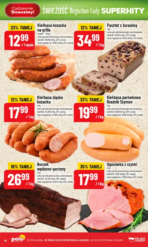 POLOmarket - gazetka promocyjna Gazetka od środy 29.07 do wtorku 04.08 - strona 18