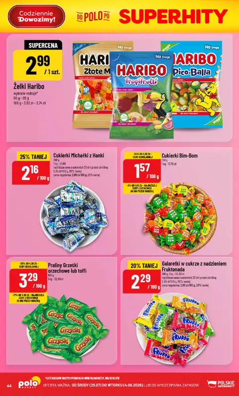 POLOmarket - gazetka promocyjna Gazetka od środy 29.07 do wtorku 04.08 - strona 44