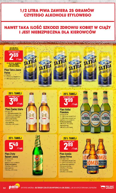 POLOmarket - gazetka promocyjna Gazetka od środy 29.07 do wtorku 04.08 - strona 52