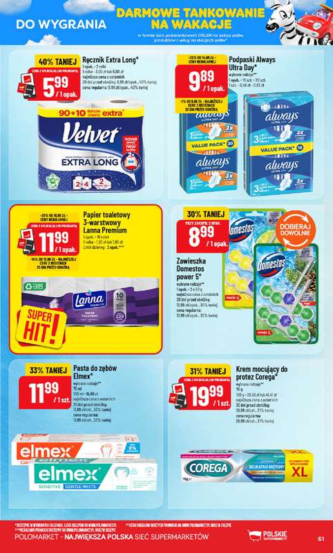 POLOmarket - gazetka promocyjna Gazetka od środy 29.07 do wtorku 04.08 - strona 61