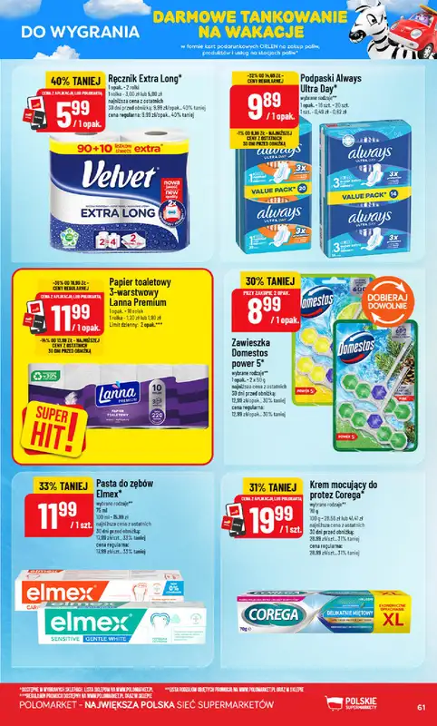 POLOmarket - gazetka promocyjna Gazetka od środy 29.07 do wtorku 04.08 - strona 61