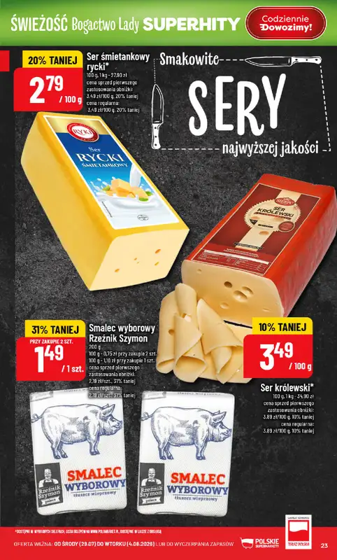 POLOmarket - gazetka promocyjna Gazetka od środy 29.07 do wtorku 04.08 - strona 23