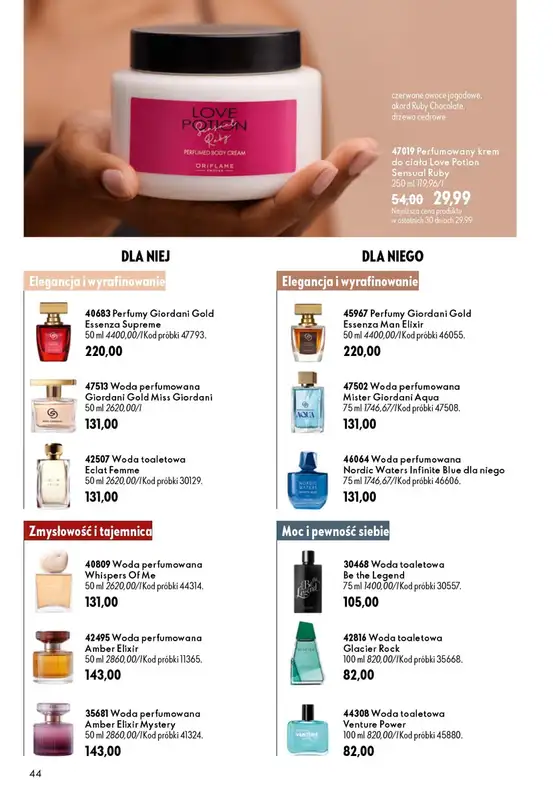 Oriflame - gazetka promocyjna Katalog 12/2026 od środy 19.08 do wtorku 08.09 - strona 44