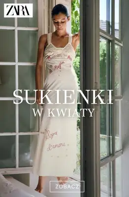 Zara - gazetka promocyjna Sukienki w kwiaty od poniedziałku 27.07 