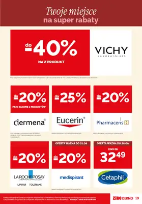 Ziko Dermo - gazetka promocyjna Gazetka od czwartku 30.07 do środy 12.08 - strona 19