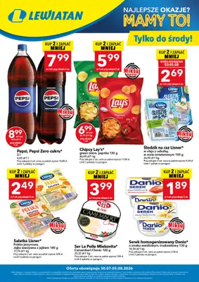 LEWIATAN - gazetka promocyjna W wielopakach taniej! od czwartku 30.07 do środy 05.08