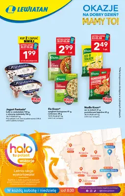 LEWIATAN - gazetka promocyjna Okazje na dobry dzień od czwartku 30.07 do środy 05.08