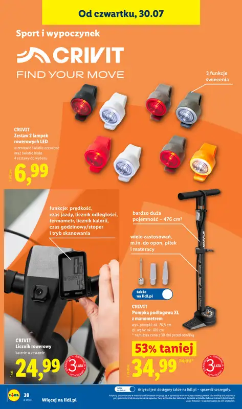 Lidl - gazetka promocyjna Katalog od poniedziałku 27.07 do soboty 01.08 - strona 50