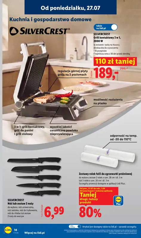 Lidl - gazetka promocyjna Katalog od poniedziałku 27.07 do soboty 01.08 - strona 14