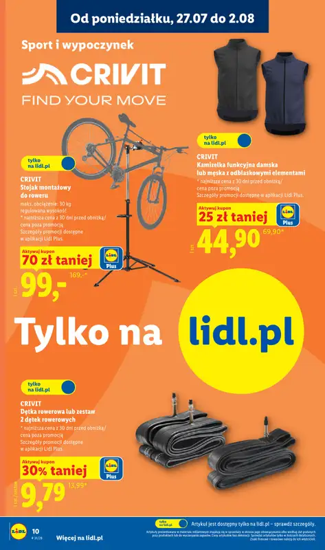 Lidl - gazetka promocyjna Katalog od poniedziałku 27.07 do soboty 01.08 - strona 10
