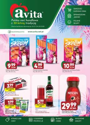 Avita - gazetka promocyjna Gazetka od środy 29.07 do wtorku 04.08