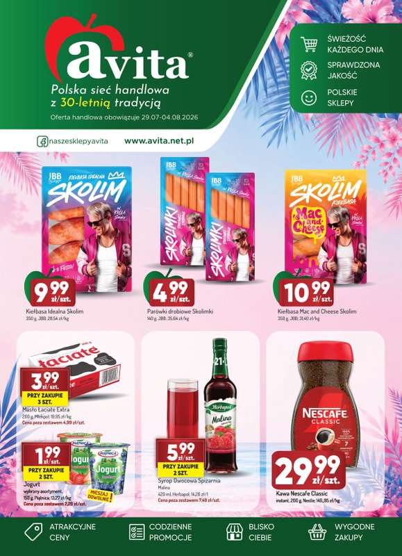 Avita - gazetka promocyjna Gazetka od środy 29.07 do wtorku 04.08
