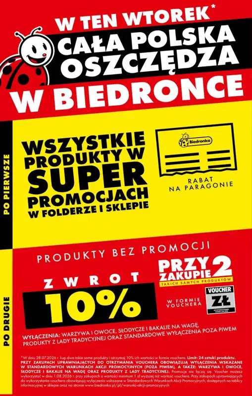 Biedronka - gazetka promocyjna Cała Polska oszczędza  