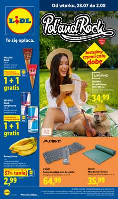 Lidl - gazetka promocyjna Pol'and'rock od wtorku 28.07 do niedzieli 02.08