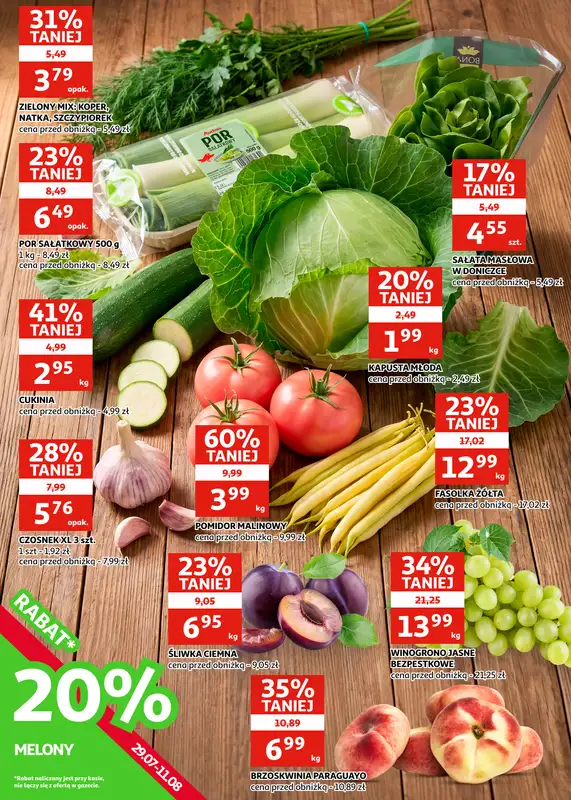 Auchan - gazetka promocyjna Gazetka Racibórz | Wielkie ochłodzenie cen od środy 29.07 do wtorku 11.08 - strona 6