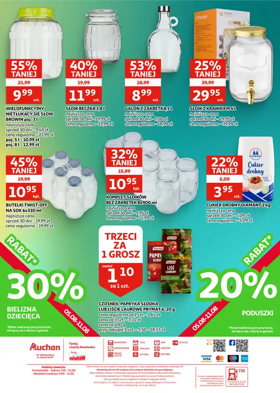 Auchan - gazetka promocyjna Gazetka Racibórz | Wielkie ochłodzenie cen od środy 29.07 do wtorku 11.08 - strona 21