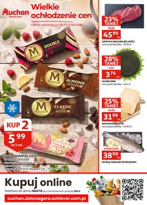 Auchan - gazetka promocyjna Gazetka Zielona Góra | Wielkie ochłodzenie cen od środy 29.07 do wtorku 11.08