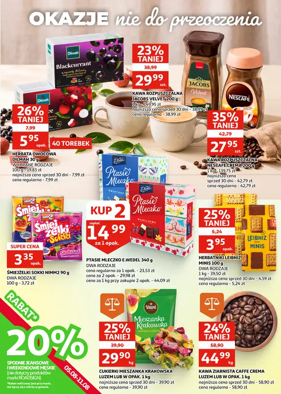 Auchan - gazetka promocyjna Gazetka Zielona Góra | Wielkie ochłodzenie cen od środy 29.07 do wtorku 11.08 - strona 14