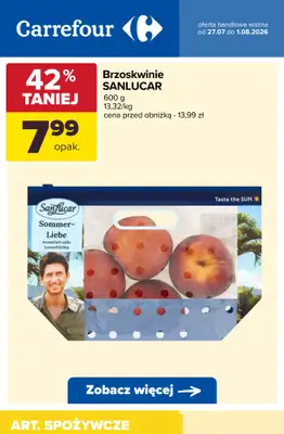 Carrefour - gazetka promocyjna Do -50% TANIEJ - warzywa i owoce od wtorku 28.07 do soboty 01.08 - strona 5