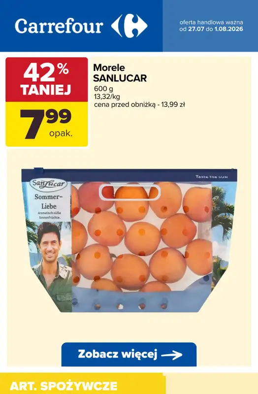 Carrefour - gazetka promocyjna Do -50% TANIEJ - warzywa i owoce od wtorku 28.07 do soboty 01.08 - strona 4